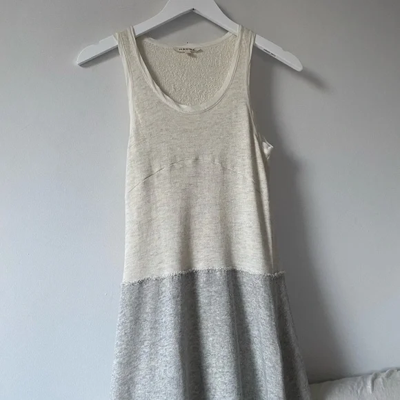 HACHE Gray French Terry Sweatshirt Dress S/M - Picture 2 of 6